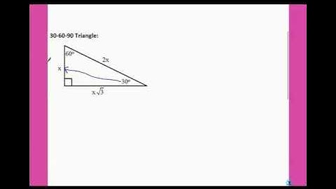 Unit 7 Day 4 - Español - triangulos rectángulos especiales