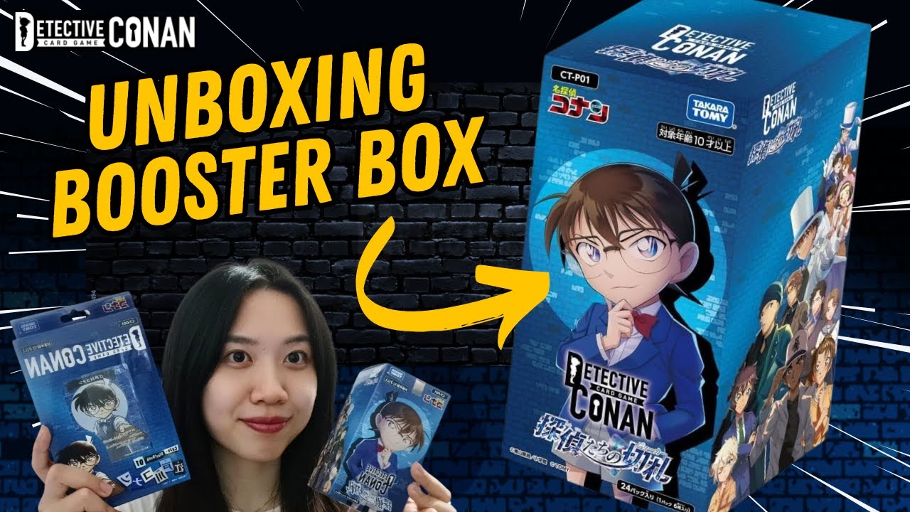 UNBOXING Detective Conan Trump Card Booster Box TCG [CT-P01]