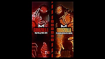 SuperCharged Evolved Godzilla #vs Thermonuclear Godzilla | #monsterverse #edit #battle #gxk #kotm
