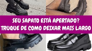 Como lacear ou enlarguecer seu sapato? Veja agora o truque que vai resolver seu problema