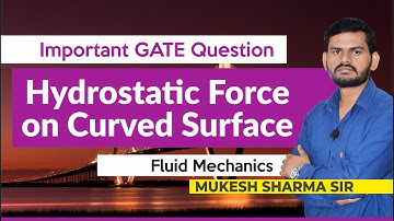 Important GATE Question | Hydrostatic Force on Curved Surface | Fluid Mechanics