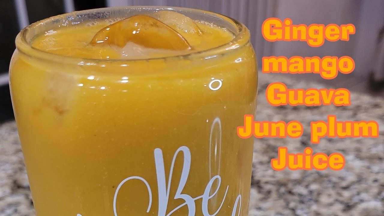Refreshing ginger,mango guava, june plum juice |healthy