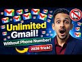 আনলিমিটেড জিমেইল আইডি খুলুন 2026 || Create Unlimited Gmail Account Without Phone Number 2026