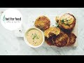 kimchi mushroom stuffed potato cakes | hot for food