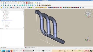 FreeCAD 0.21 : un collecteur de tubes réaliste créé dans Part Design