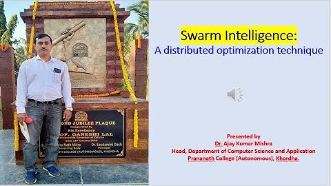 Swarm Intelligence:- A Distributed Optimization technique