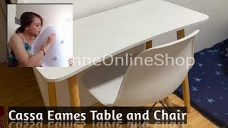 CASSA EAMES TABLE and CHAIR ASSEMBLE