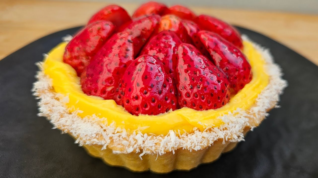 How To Make Fresh Fruit Tart With Easy Perfect Custard /Home Made Fruit Tart Recipe 