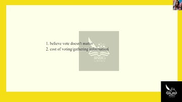 [Economics] How does rational ignorance discourage voting?