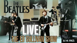 THE BEATLES  | LIVE : The Ed Sullivan Show (FULL TV Show : Colorized)  9.12.1965