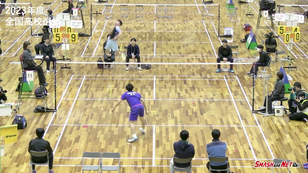 山田琉碧(福井工大福井)vs 川野寿真(ふたば未来学園) 男子Ｓ決勝【高校選抜2023年度】