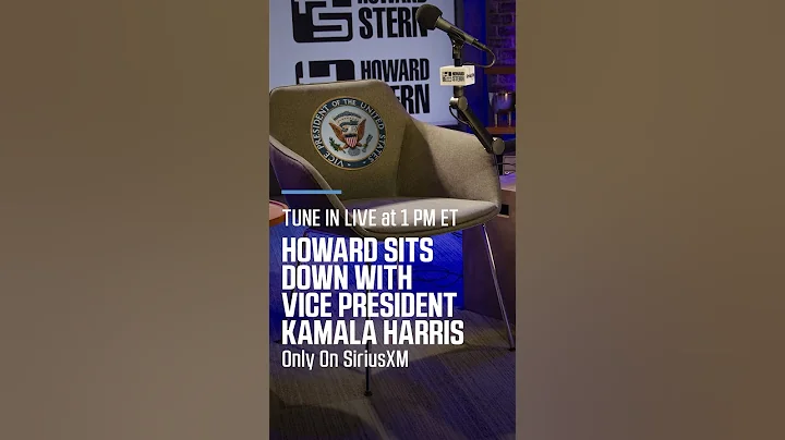 Howard Stern Interview Kamala Harris Live Today at 1 p.m. ET on @siriusxm!