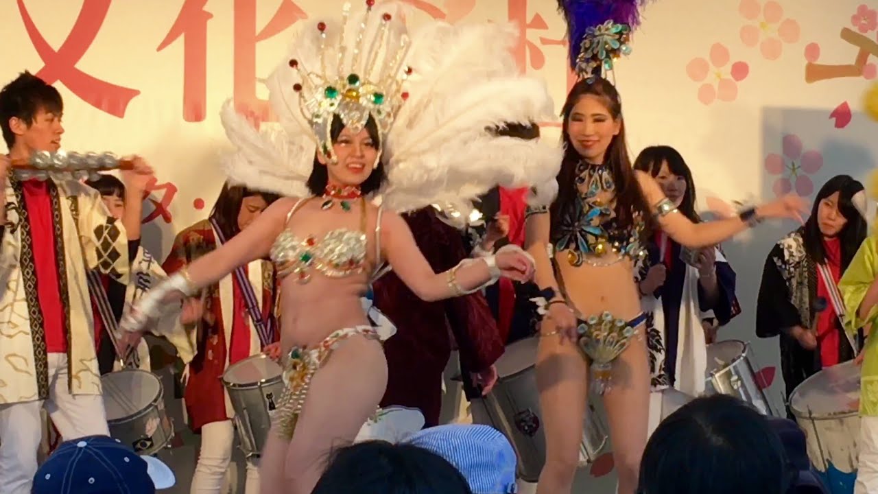 サンバのダンサーさんたちとっても綺麗 東京芸大サンバ 上野 文化の杜 アーツフェスタ 2016 春 Samba Carnival サンバカーニバル Youtube