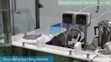 Monoblock Bottle Feeding Filling Stoppering Capping Machine for 2R 4R Small Volume Injection Vial