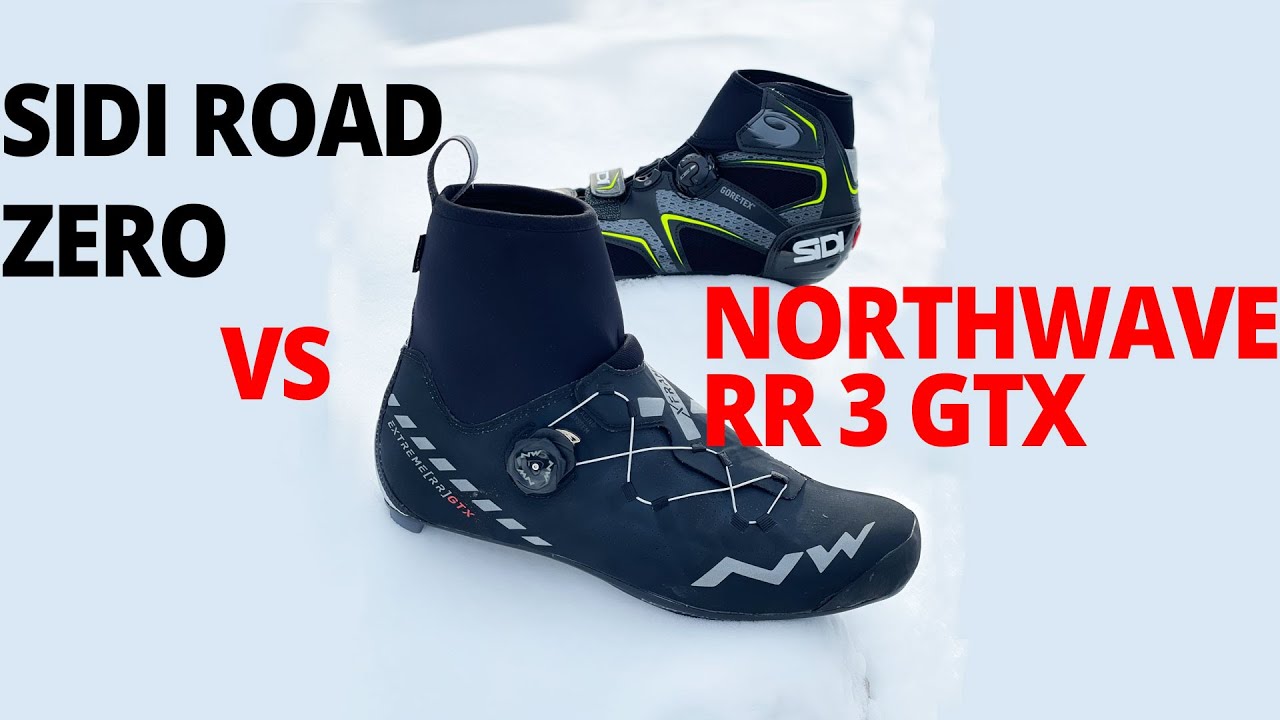SIDI Road Zero vs Northwave RR 3 GTX Winter Shoes - YouTube