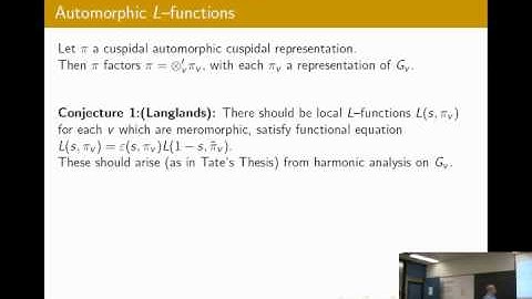 A view of the Langlands Program  David Goldberg