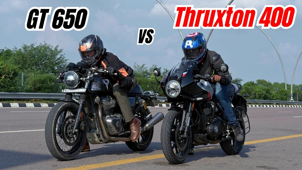 Thruxton 400 vs GT 650 Performance Test