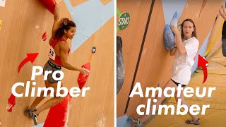 Amateur Climber vs British Bouldering Championships