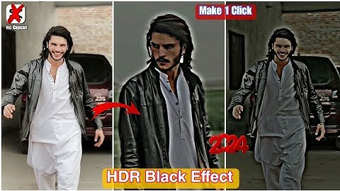 HDR black Effect || Make Just 1 Click|| New Tiktok Trand|| Motion Ninja app 2024|| New Video editing