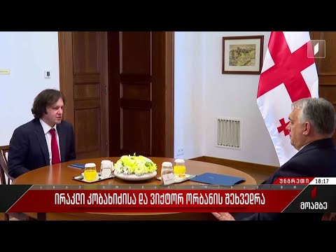 ირაკლი კობახიძისა და ვიქტორ ორბანის შეხვედრა