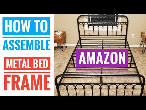 Assemble Metal Bed Frame, Amolife Full Bed Frame Assembly Instructions Pdf
