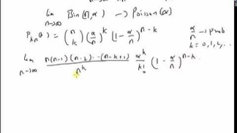 Poisson Distribution is a limiting case of Binomial distribution
