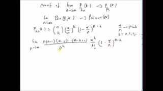 Poisson Distribution is a limiting case of Binomial distribution