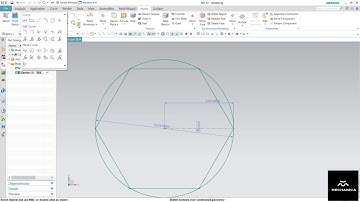 #6 POLYGON AND ELIPSE IN SKETCHING -UG NX TUTORIAL
