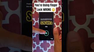 S26 Ultra Fingerprint Trick You Must Know 🔥 #s26ultra #Samsung GalaxyS26Ultra #samsungfingerlock