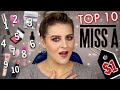 Top 10 FAVORITES from SHOP MISS A // The BEST $1 Makeup & Tools!