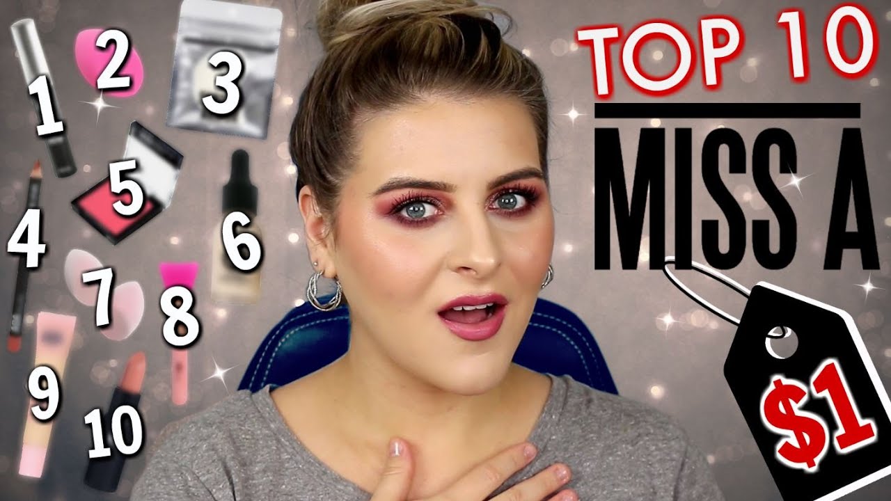 Top 10 FAVORITES from SHOP MISS A // The BEST $1 Makeup & Tools!