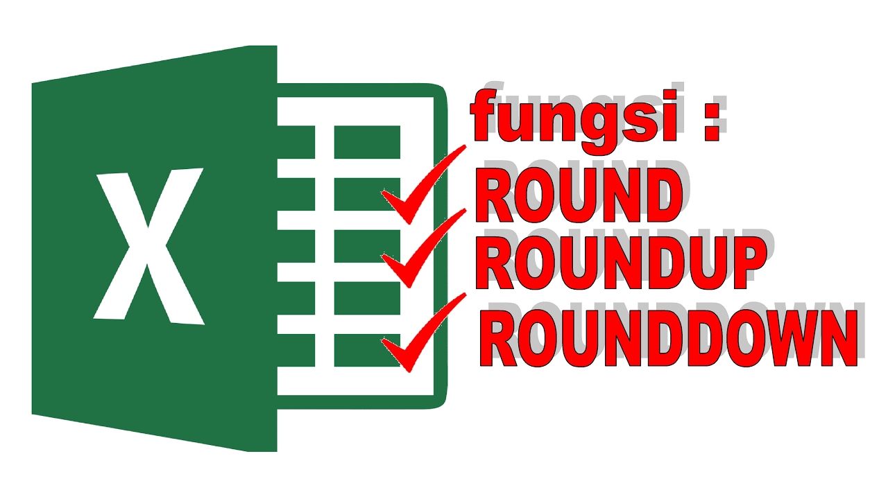 Fungsi round rumus pembulatan pada microsoft excel youtube