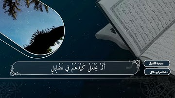 سورة الفيل بصوت القارئ الشيخ د.هاشم ابو دلال✨