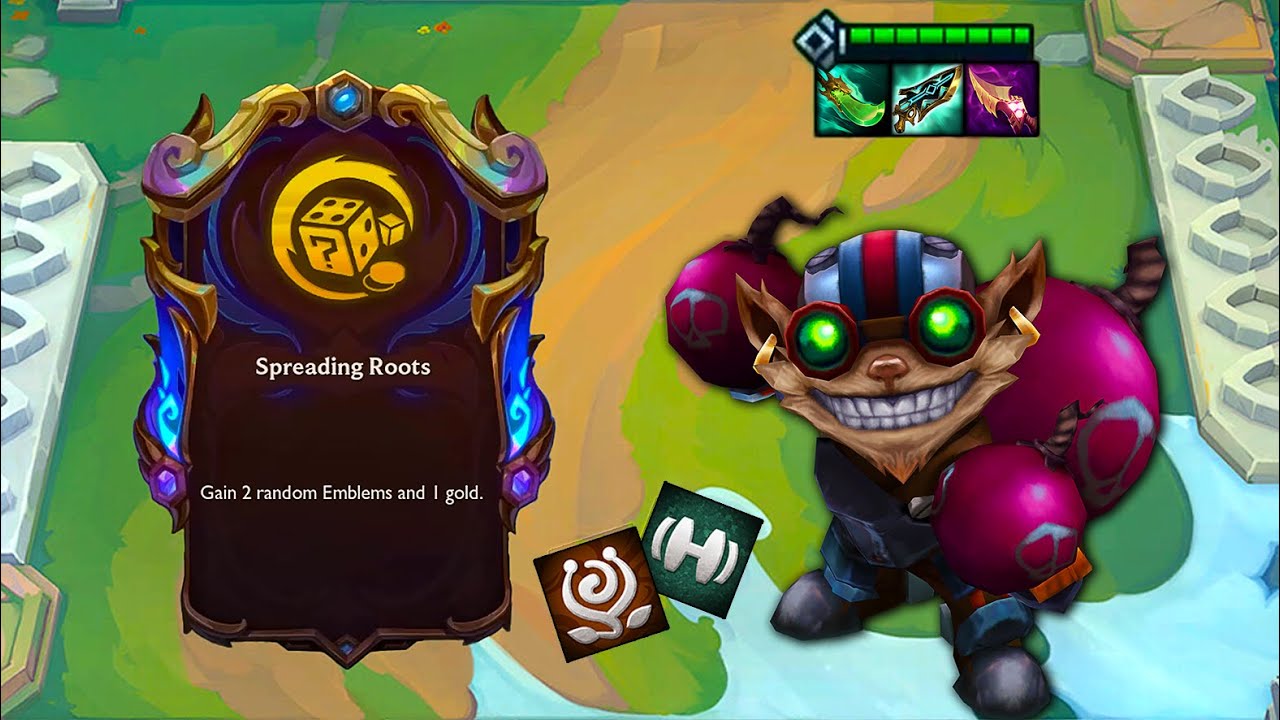 SPREADING ROOTS GAVE ME A YORDLE EMBLEM SO I WENT LVL 8 ON 3-3 | TFT Set 16