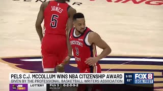 Pelicans guard C.J. McCollum wins NBA Citizenship Award