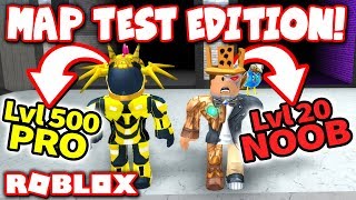 I played Flood Escape 2 MAP TEST with a *REAL* PRO... and got DESTROYED!! (Roblox)