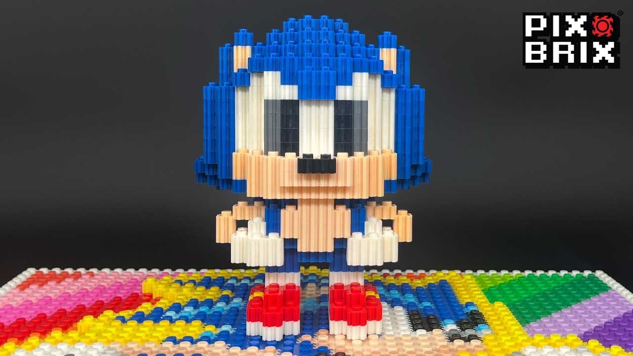 Sonic the Hedgehog 3D - Pix Brix Instructions 