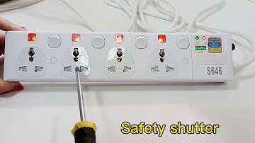 4 way universal power strip with individual switches