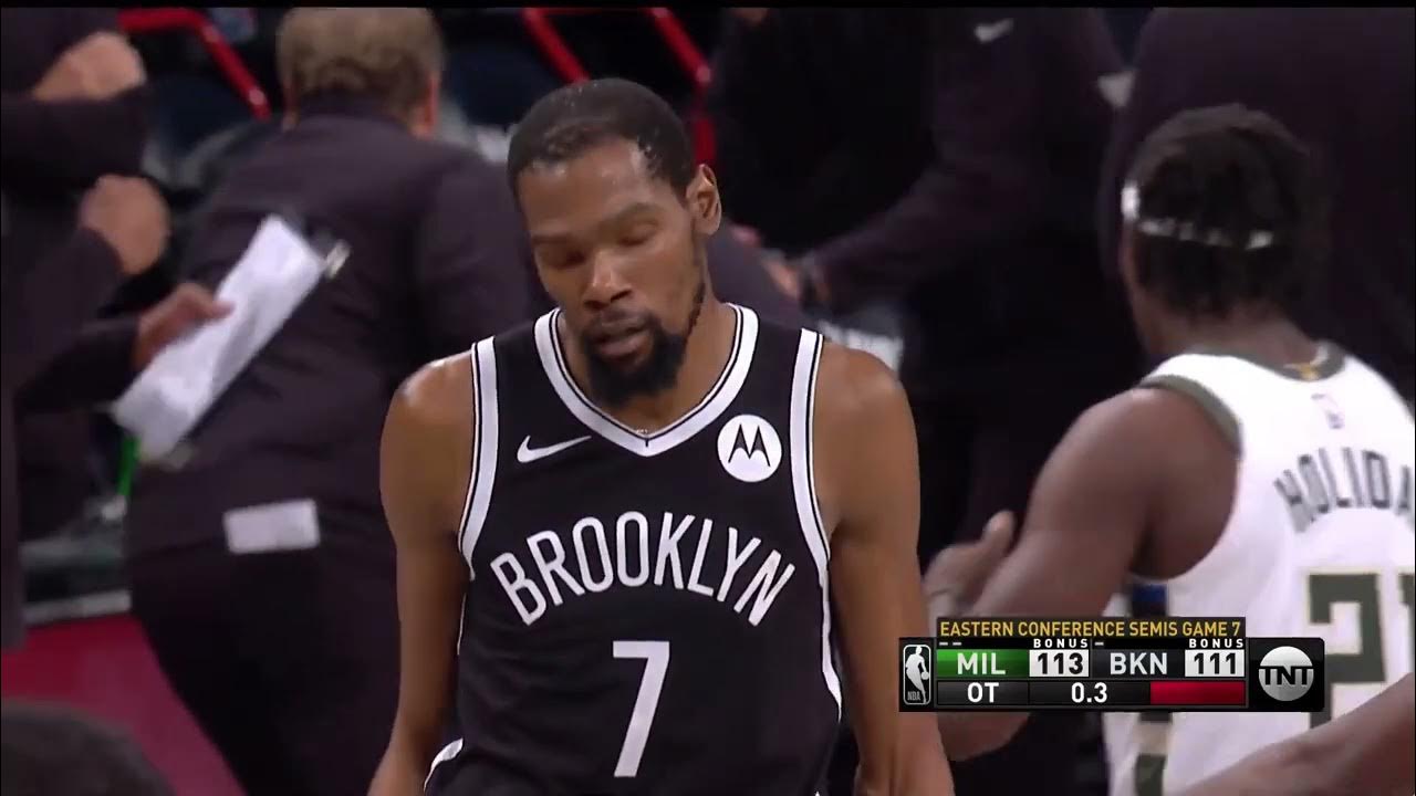Kevin Durant CHOKES on last shot 😮 Nets vs Bucks Game 7 YouTube