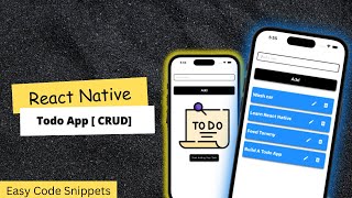 How to make todo list app with react native | React Native Tutorial For Beginners