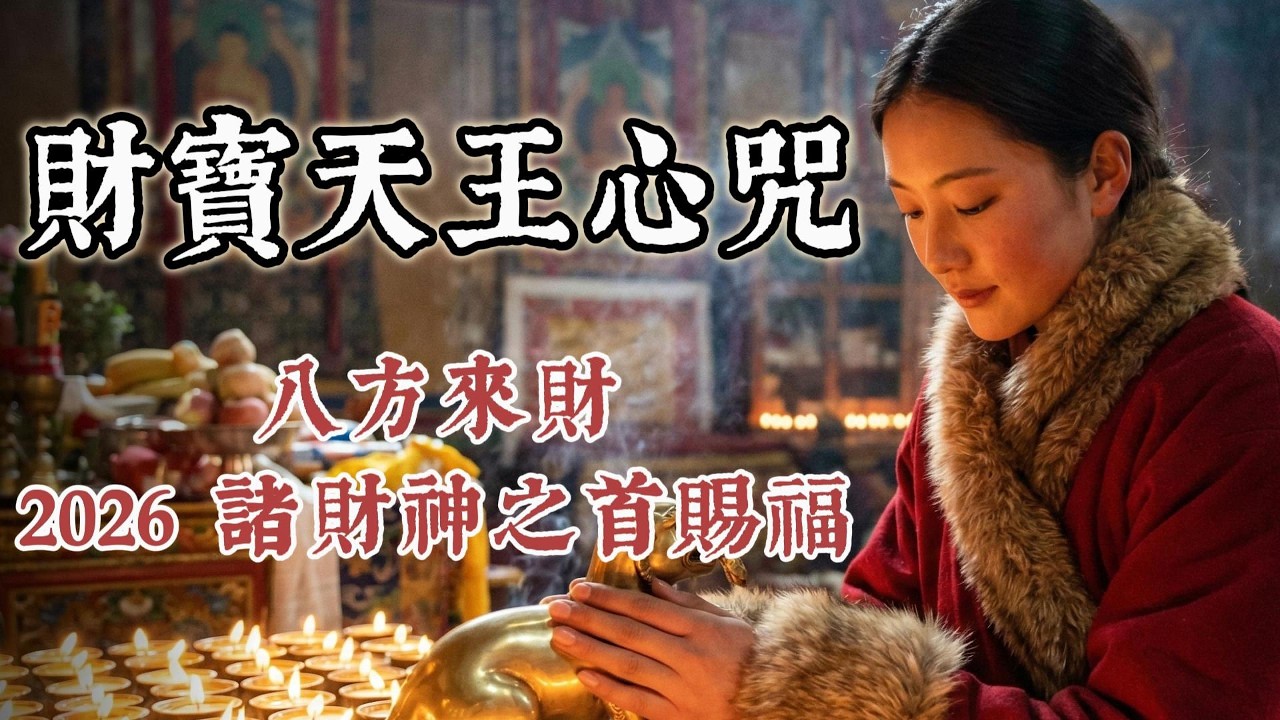 💰 2026馬年財運爆發！《財寶天王心咒》：諸財神之首賜福｜八方來財，狂賺不漏財｜新年最強招財神曲