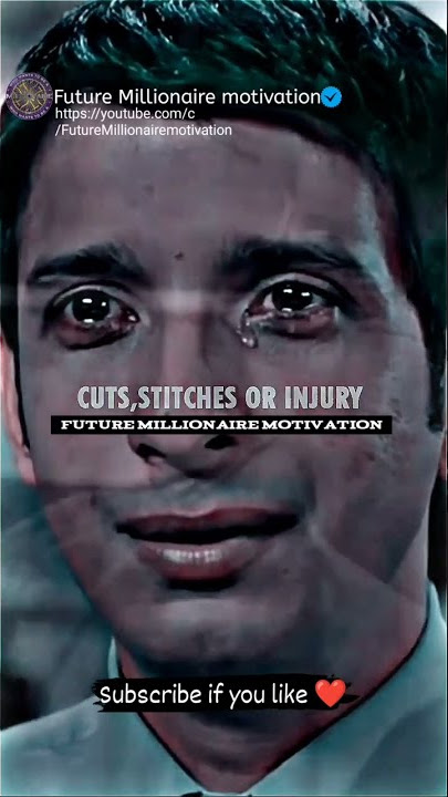 Boys don't cry on cut and stitches..🥺 motivational status q❤️ #Shorts #motivation #whatsapp