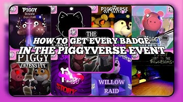 HOW TO GET EVERY BADGE IN THE PIGGYVERSE EVENT 1ST EDITION! 🐷🔍🎮  // FULL TUTORIAL! ⏩⏩ [PIGGY]