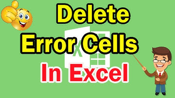 Excel Delete Error Cells || Ms Excel Training