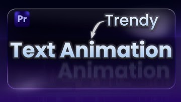 Trendy Smooth Text Animations Tutorial | Premier pro