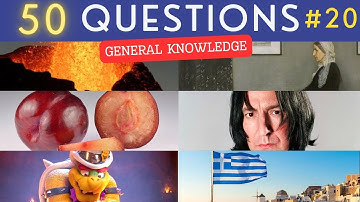 The General Knowledge Quiz #20 ¦ 50 Trivia Questions - Pub Quiz