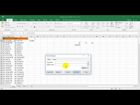 How to convert degrees/minutes/seconds to decimal Degrees in Excel