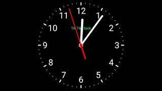Ticking clock sound and animation 12 hours #clock animation #Sleepingmood #घड़ी #soothing #relaxing