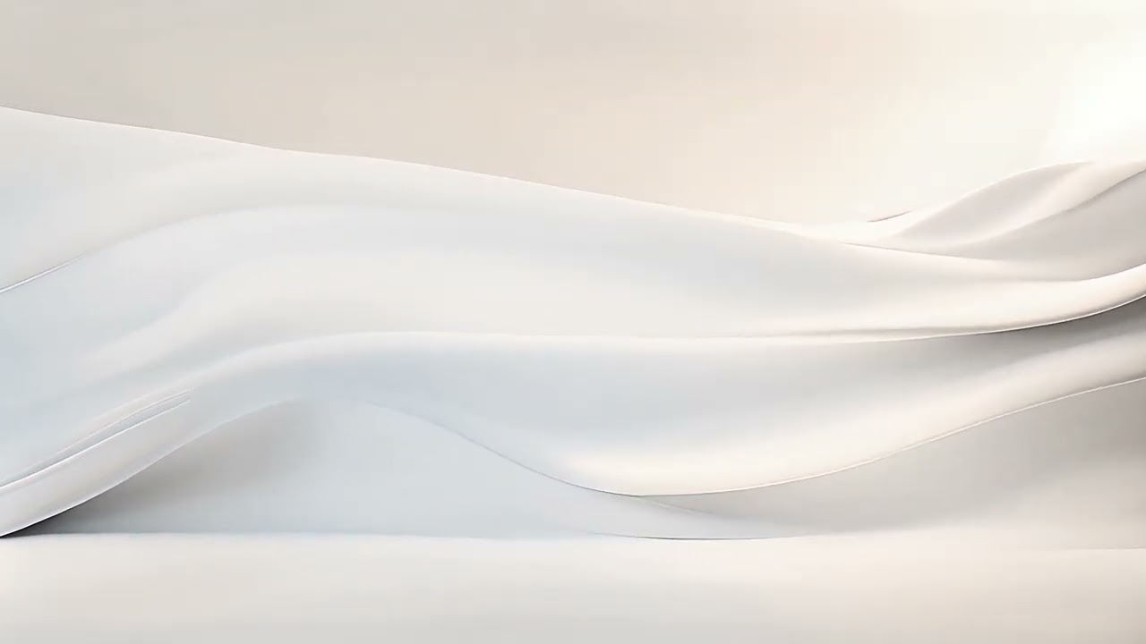 Luxury Wave - Abstract Tenderness White Silk Background