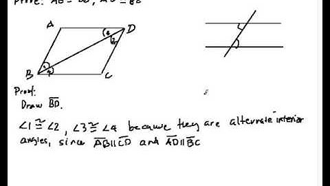 QU04 Proof that Opposite Sides of a Parallelogram are Congruent